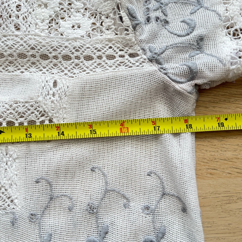 Free People Sweet Sunny Days Lace Midi Tunic Dress L - Picture 12 of 15